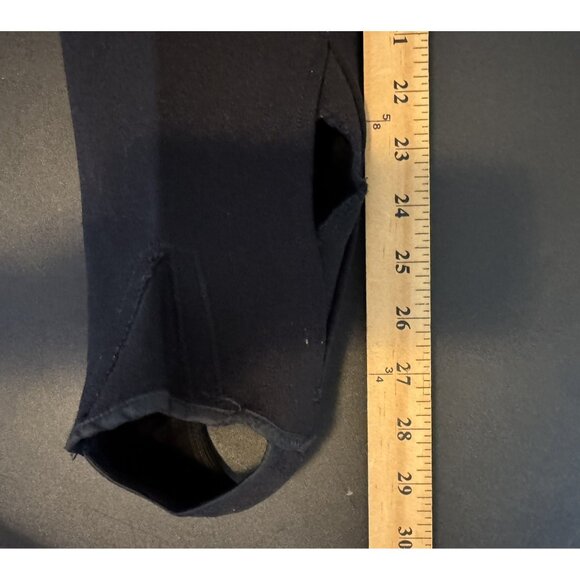 Vintage 50s Sears & Roebuck Women's Black Nylon Ski Pants Stirrup Pants, XXS - Picture 12 of 13